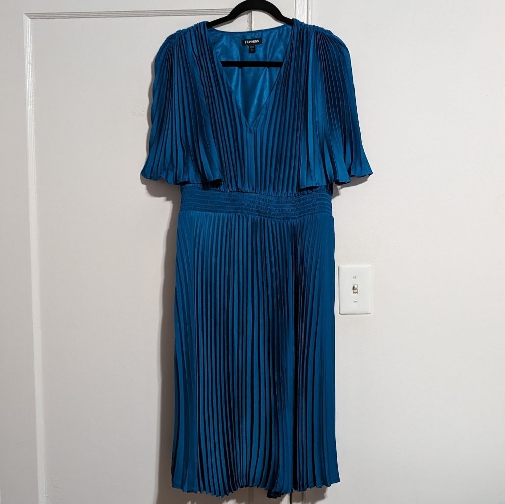 Express Pleated Mid Length Dress